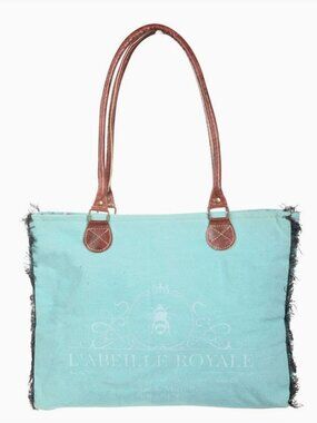 L'abeille Royal with Bee Turquoise Tote